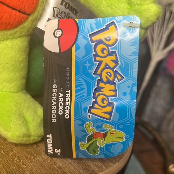 Pokemon TOMY Treecko Pokemon 8 Inch Collector Plush “2015” NWT - Picture 8 of 10